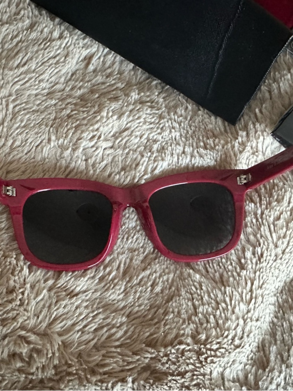 Priv Revaux Madelaine Women's Burgundy Sunglasses View 3